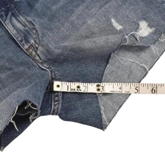 NWT H&M Jean Shorts Distressed Blue Denim Cut Offs Size 4 - Picture 9 of 10